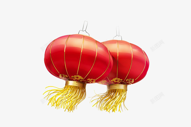 灯笼png免抠素材_新图网 https://ixintu.com 中秋灯笼 传统 喜庆 大红 灯笼