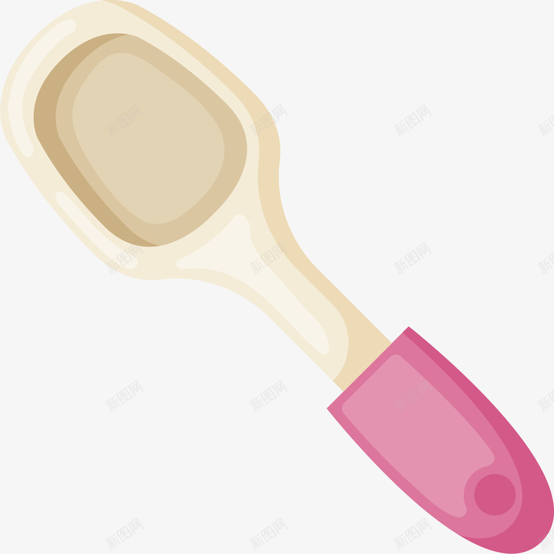 塑料的勺子矢量图ai免抠素材_新图网 https://ixintu.com 卡通手绘 可爱 家常 汤匙 食物 餐具 矢量图