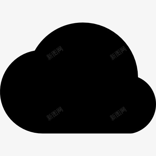 云黑形状图标png_新图网 https://ixintu.com 云 互联网 天气 形状 界面 界面和网页 符号 网站 黑色