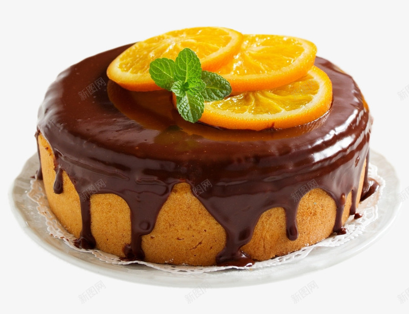 美味香橙巧克力蛋糕png免抠素材_新图网 https://ixintu.com 巧克力 橙子 美食 蛋糕 香橙
