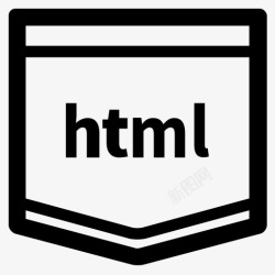 语言学习结构代码编码E学习HTML超文本语图标高清图片