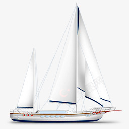 白色帆船图标png_新图网 https://ixintu.com png 图标 帆船 白色