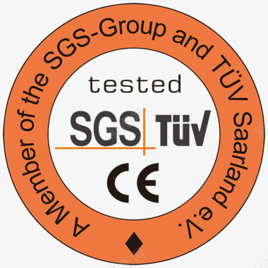 橙色圆形图标SGS认证CE认证图标