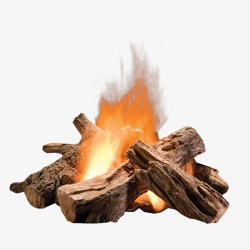 燃烧的的火燃烧的柴火火苗高清图片