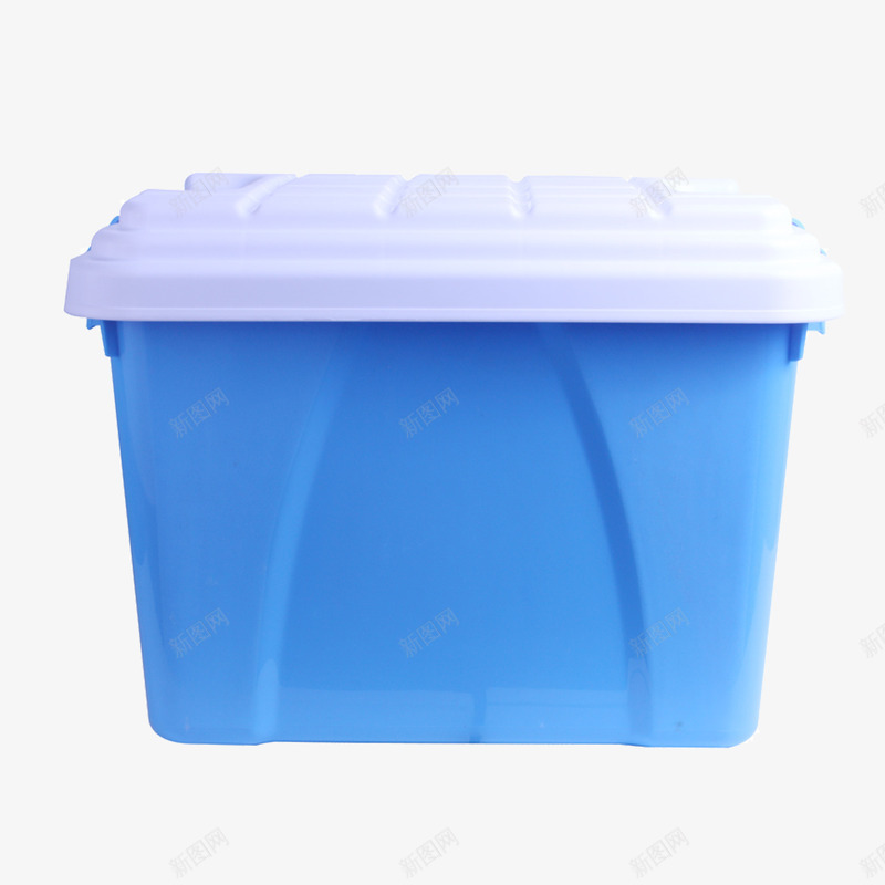 蓝色大型收纳箱子png免抠素材_新图网 https://ixintu.com PVC材料 产品设计 塑料制品 塑料收纳箱 实物图 家庭用品 车载用品