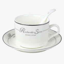 碗盘杯碟白色咖啡杯碟套装高清图片