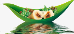 包粽子绿色芦苇叶子素材