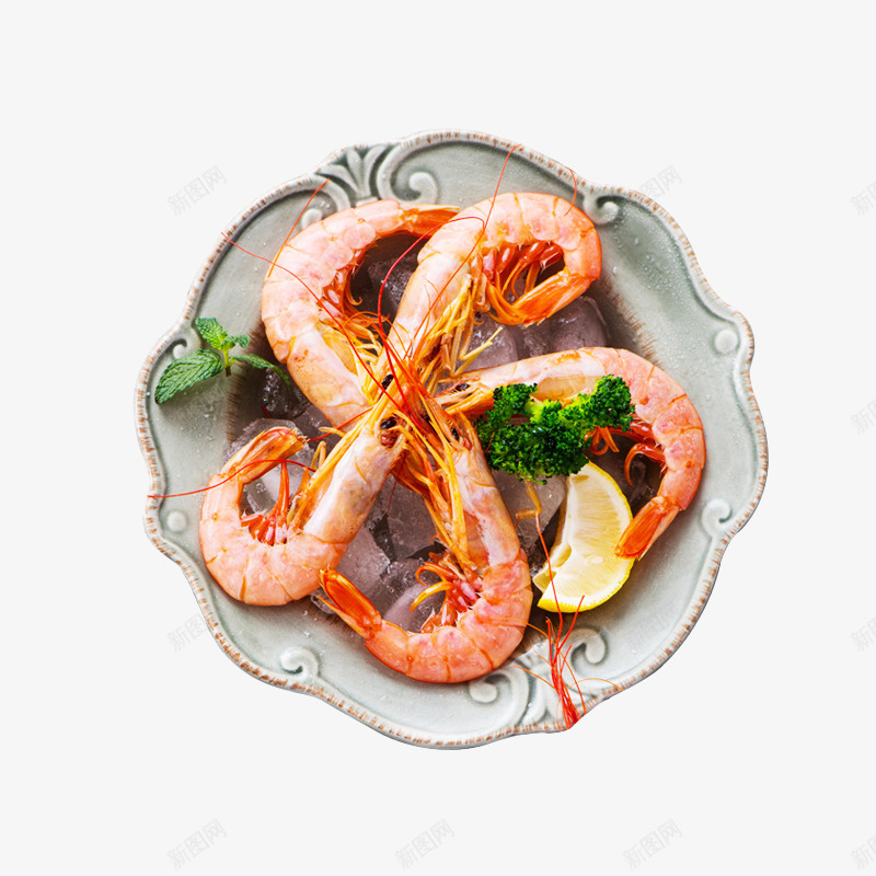 阿根廷红虾png免抠素材_新图网 https://ixintu.com 冻虾 南美大虾 大号 新鲜大红虾 日料 水产 海鲜 红虾 虾子