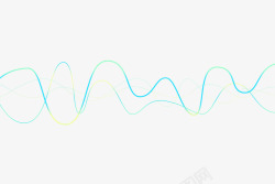 动感曲线素材彩色声波曲线高清图片