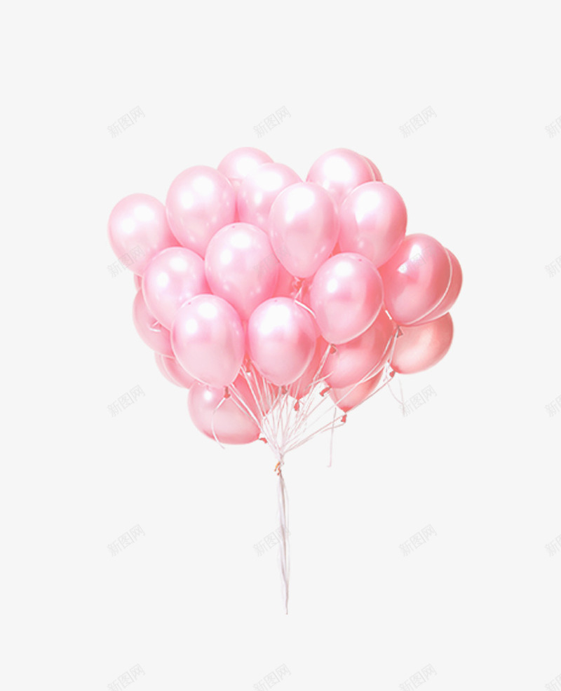 粉色气球png免抠素材_新图网 https://ixintu.com 唯美 小清新 少女系 气球墙 气球小摊