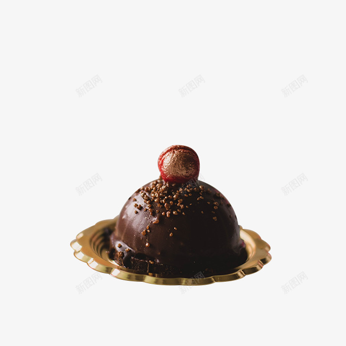 草莓巧克力黑色蛋糕png免抠素材_新图网 https://ixintu.com 巧克力 草莓 蛋糕 金黄