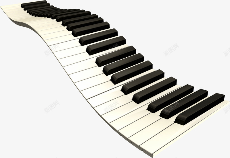 手绘电子琴png免抠素材_新图网 https://ixintu.com 乐器 卡通 手绘 水彩 琴键 电子琴 白色 黑色