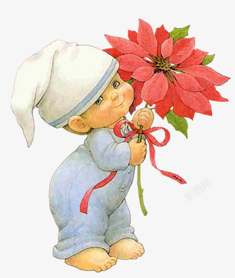 儿童雕塑png免抠素材_新图网 https://ixintu.com 人偶 儿童 卡通 卡通儿童 婴儿 微笑的孩子 红花 花卉 花朵 花束 雕像 雕塑