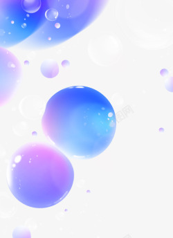 蓝紫色气球素材