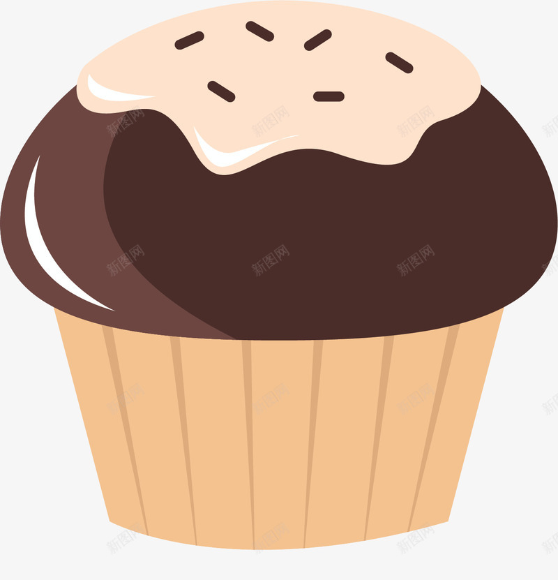 美味巧克力杯子蛋糕矢量图ai免抠素材_新图网 https://ixintu.com 巧克力 巧克力蛋糕 杯子蛋糕 矢量png 美味蛋糕 节日蛋糕 矢量图