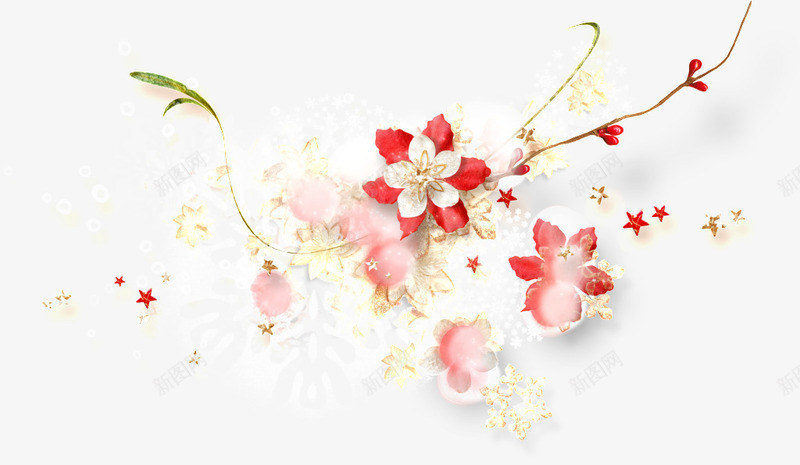 花花些png免抠素材_新图网 https://ixintu.com 浅色 生动形象 粉嫩花花