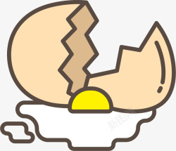 浅色卡通鸡蛋素材