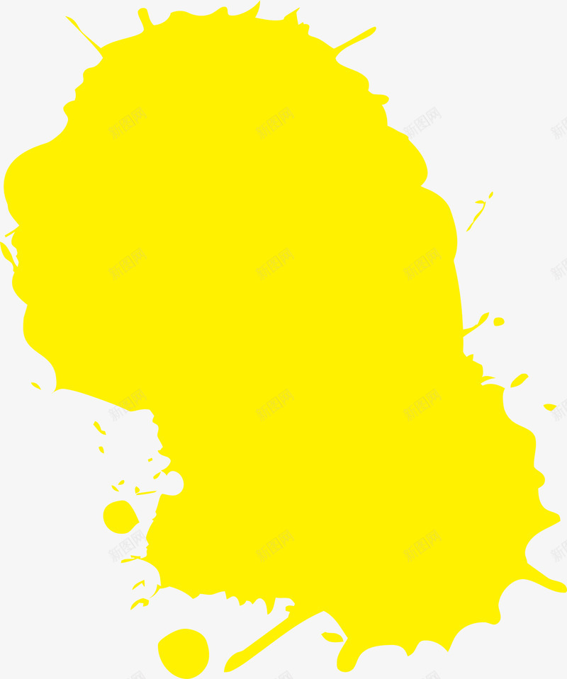黄色油漆矢量图ai免抠素材_新图网 https://ixintu.com 手绘 油漆 涂鸦 漂浮 黄色 矢量图