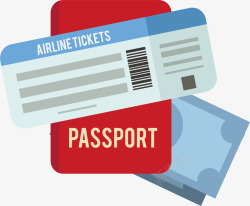 旅游飞机票素材