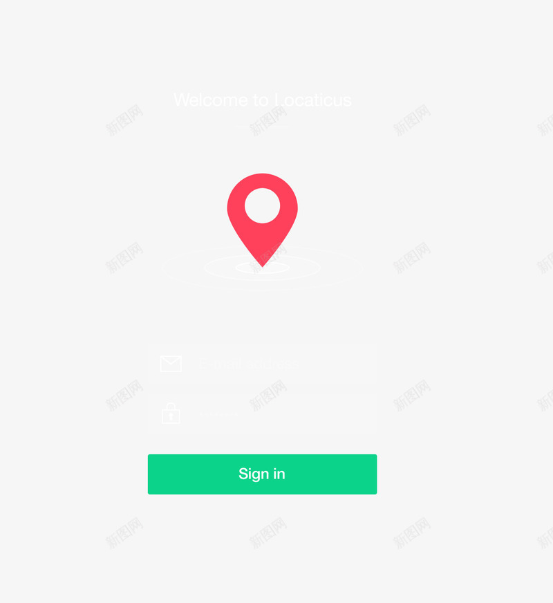 定位软件注册页面psd免抠素材_新图网 https://ixintu.com 定位 注册 注册页面 软件 页面
