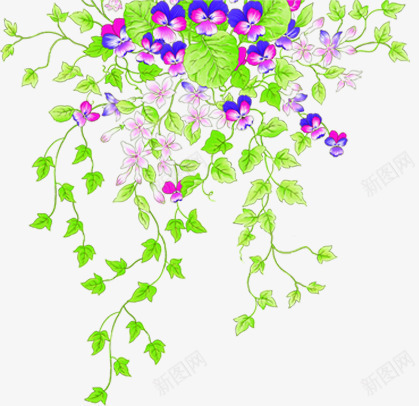 绿色淡雅植物花朵png免抠素材_新图网 https://ixintu.com 植物 淡雅 绿色 花朵