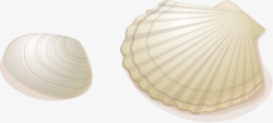 海边贝壳手绘夏日海报海边贝壳高清图片