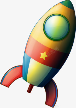 中国古代重大发明之一手绘火箭矢量图高清图片