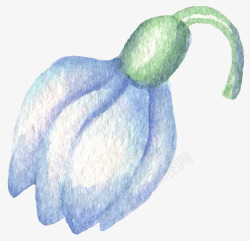 童话水墨手绘植物花卉素材