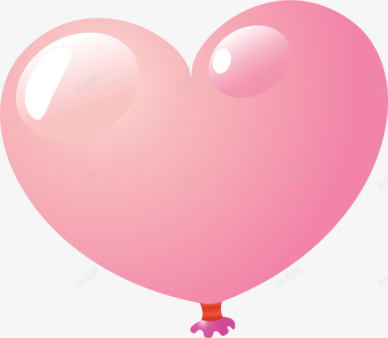 粉色浪漫爱情气球png免抠素材_新图网 https://ixintu.com 免抠PNG 婚庆 气球 浪漫 爱心 爱情 粉色 装饰图案