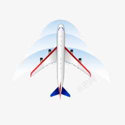 aeroplane白色现代飞行装饰高清图片