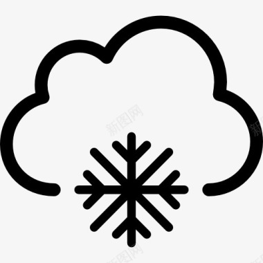 雪天气符号图标图标