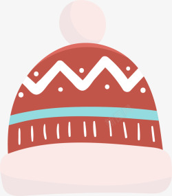 温暖的帽子冬季卡通红色帽子高清图片