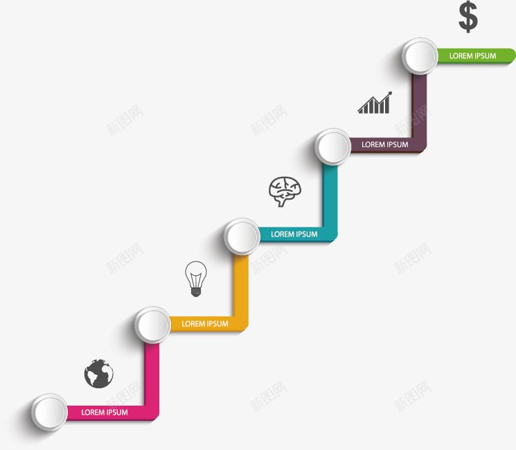 折线图表png免抠素材_新图网 https://ixintu.com ppt 几何 商务 数据 线条