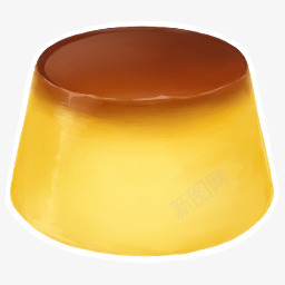 黄色蛋糕精致甜点图标图标