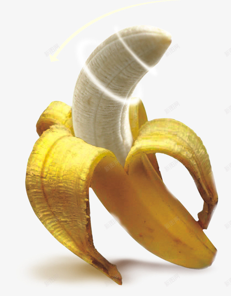 拨开皮的香蕉png免抠素材_新图网 https://ixintu.com 健康 男性 男科 香蕉