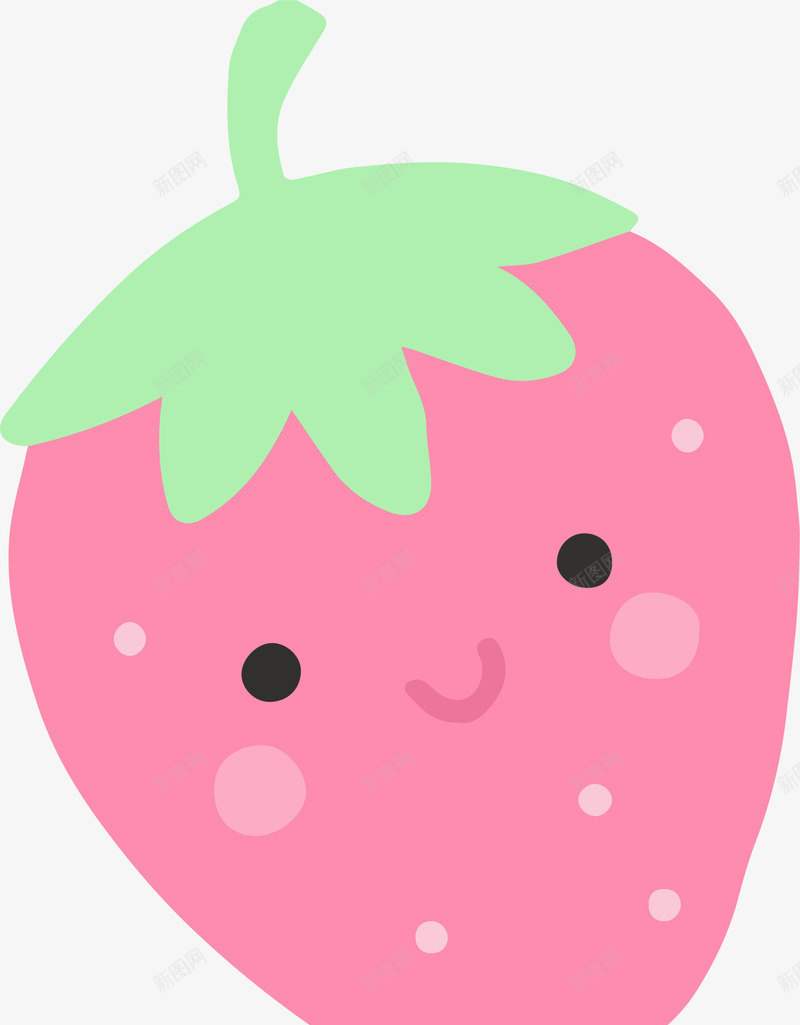 粉色可爱微笑草莓png免抠素材_新图网 https://ixintu.com 5月8号 世界微笑日 可爱草莓 幸福 开心 微笑草莓 笑容 粉色草莓