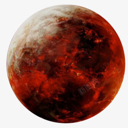 红色科幻背景火红星球高清图片