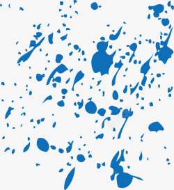 蓝色墨点颗粒纹理元素矢量图素材