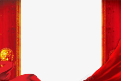 绾圭唬红飘带大红门高清图片