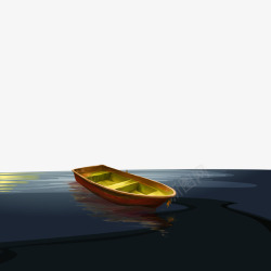 安静的湖面小船高清图片