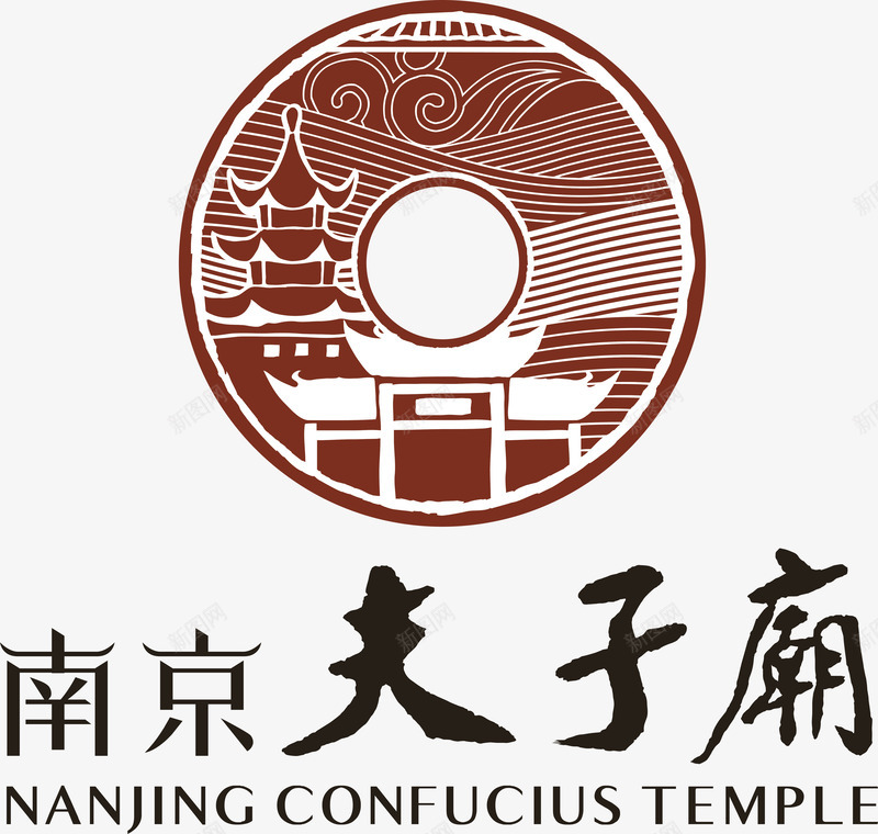 南京夫子庙logo矢量图图标ai_新图网 https://ixintu.com LOGO logo 企业标志 南京夫子庙 图标 标志 标识 矢量图