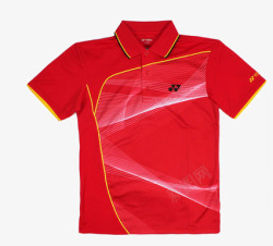yy男女中性上身T恤YONEX红色羽毛球服装上衣高清图片