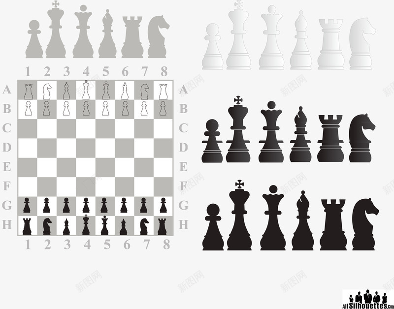 国际象棋的插图png免抠素材_新图网 https://ixintu.com 国际象棋 插画