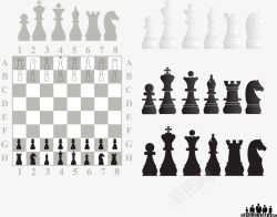 国际象棋的插图素材