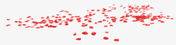 撒花GIF红色玫瑰花瓣效果元素高清图片