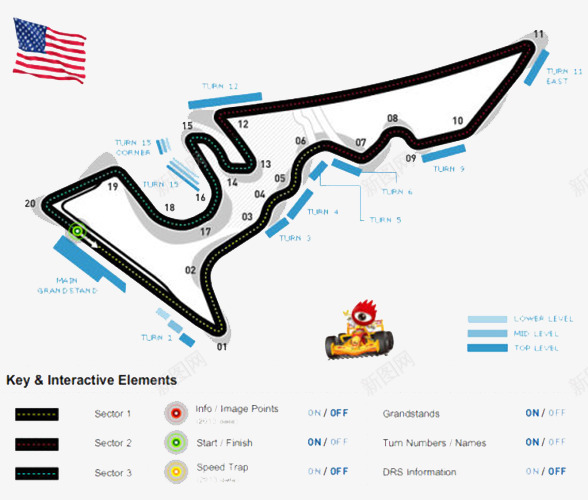 美国F1赛道png免抠素材_新图网 https://ixintu.com F1 F1赛道 方程式 比赛专用 竞技项目 美国 赛车手 赛道 锦标赛