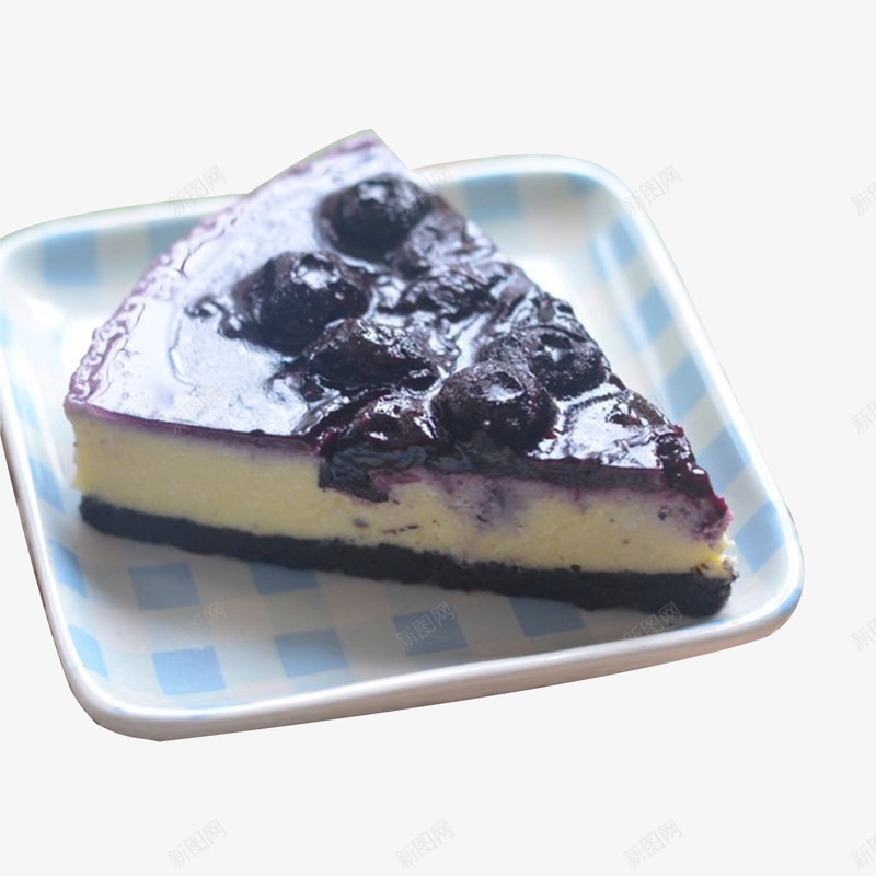 蓝莓芝士蛋糕png免抠素材_新图网 https://ixintu.com 产品实物 芝士蛋糕 蓝莓