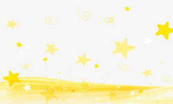 星星河流海报黄色星星背景高清图片
