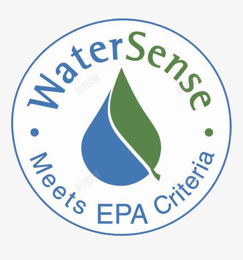 美国节水产品认证图标png_新图网 https://ixintu.com watersense 产品认证 国家认证 图标 图案 美国 节水认证