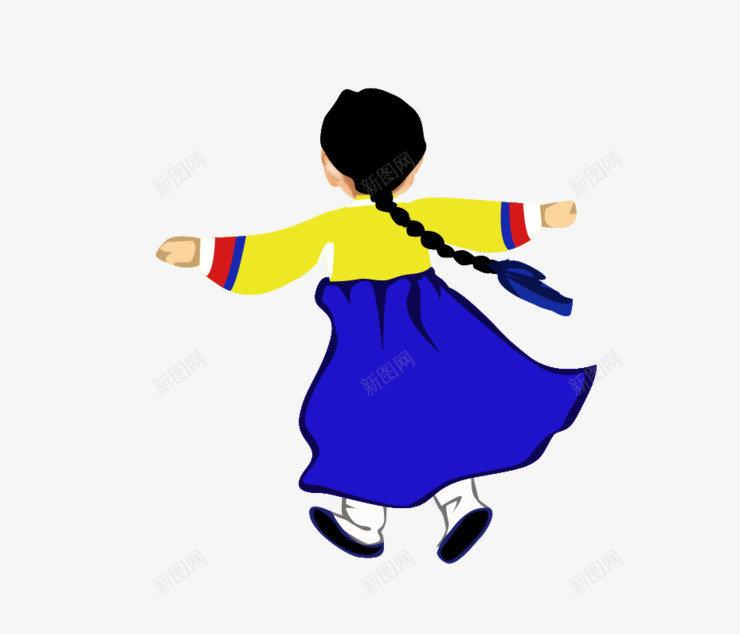 女孩跳舞背影png免抠素材_新图网 https://ixintu.com 女孩 女孩跳舞背影 跳舞背影